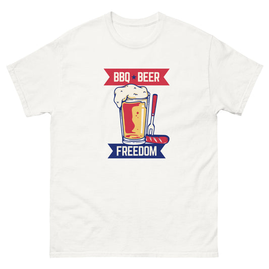 Beer, BBQ and Freedom classic tee